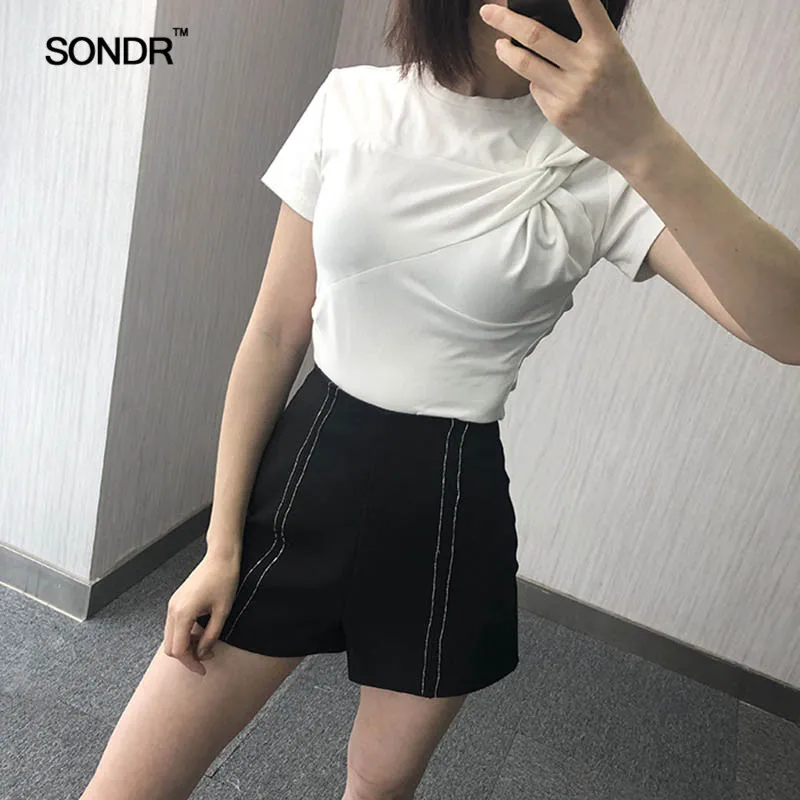 black suit shorts womens