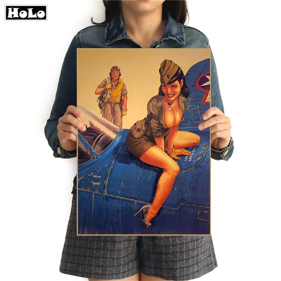 World War II SEXY Vintage Poster Hanging Decorative Print Painting Classic Living Room Poster Walls Paper 42x30cm GGB037
World War II SEXY Vintage Poster Hanging Decorative Print Painting Classic Living Room Poster Walls Paper 42x30cm GGB037