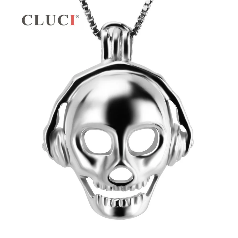 CLUCI 925 Silver Radio Skull Face Shaped Pendant Women Charms Jewelry 925 Sterling Silver Halloween Pendant Pearl Locket
CLUCI 925 Silver Radio Skull Face Shaped Pendant Women Charms Jewelry 925 Sterling Silver Halloween Pendant Pearl Locket