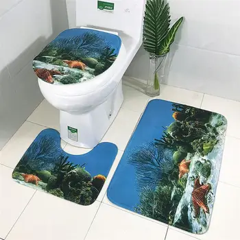 Three Pieces Nonslip Graphics Bathroom Mat Set Water Absorbent Bathtub Toilet Bath Mats Carpets Rugs Toilet Seat Lid Cover
Three Pieces Nonslip Graphics Bathroom Mat Set Water Absorbent Bathtub Toilet Bath Mats Carpets Rugs Toilet Seat Lid Cover