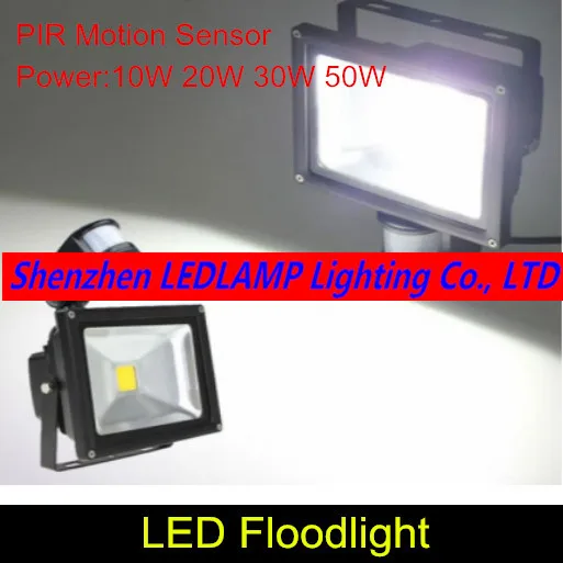 

PIR Motion Sensor Detective LED Flood light 10W 20W 30W 50W Outdoor Garden Security Floodlight Spot Light Lamp White AC 85-265V