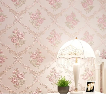 Beibehang European wallpaper roll luxury pink light green beige 3D wallpaper marriage room living room backdrop 3d wallpaper
Beibehang European wallpaper roll luxury pink light green beige 3D wallpaper marriage room living room backdrop 3d wallpaper
