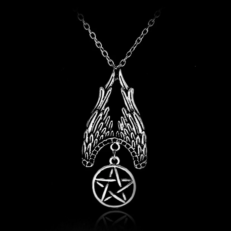 Evil power Upright Pentagram Symbol necklace Pentacle Keychain Star wing Logo Wiccan Amulet Talisman Sign Medallion
Evil power Upright Pentagram Symbol necklace Pentacle Keychain Star wing Logo Wiccan Amulet Talisman Sign Medallion