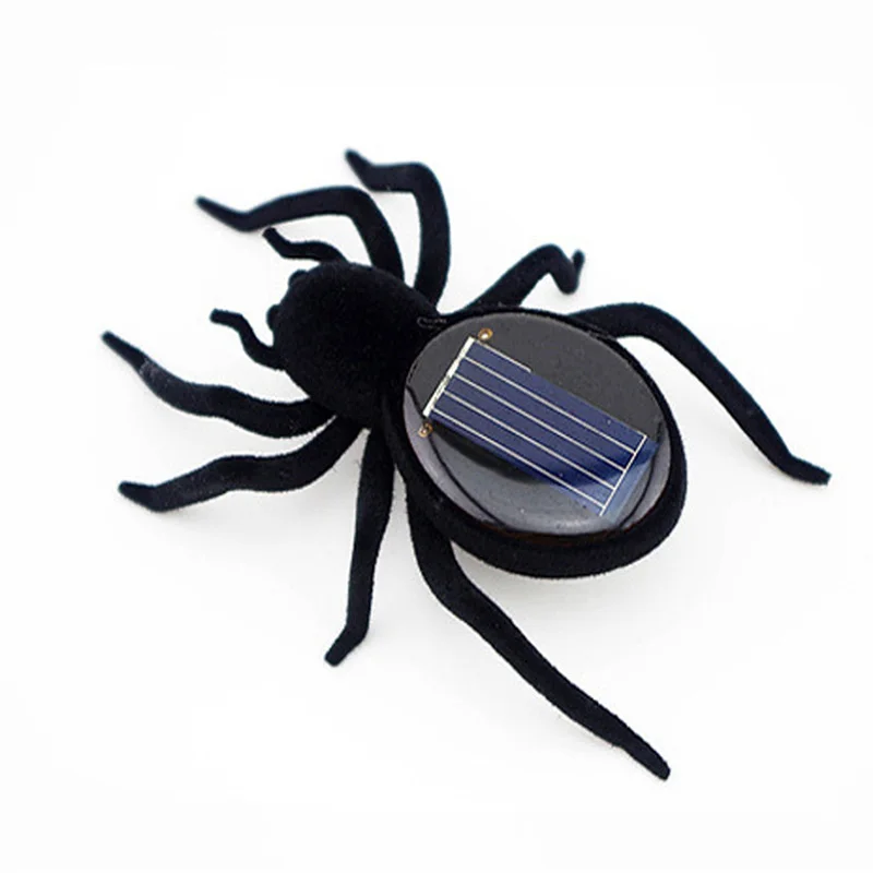 

Educational Robot Scary Insect Gadget Trick Toy Solar Spider Tarantula Solar Toy juegos solares Kids Toy Robot Toy Free Shipping