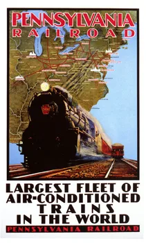 Vintage Advertising Poster TPennsylvania Railroad Classic Canvas Paintings Vintage Wall Posters Stickers Home Decor Gift
Vintage Advertising Poster TPennsylvania Railroad Classic Canvas Paintings Vintage Wall Posters Stickers Home Decor Gift
