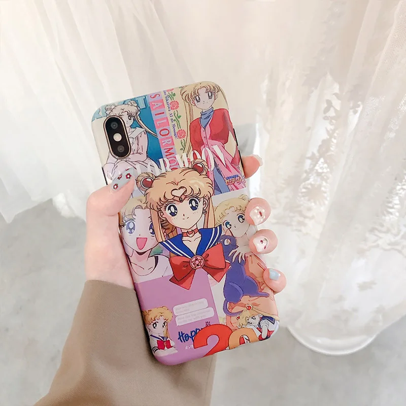 Cute Sailor Moon Cases For iphone XS Max Phone Case For iphone 6 7 8 plus 6s Back Cover Fashion Cartoon Silicon Soft Case Coque
Cute Sailor Moon Cases For iphone XS Max Phone Case For iphone 6 7 8 plus 6s Back Cover Fashion Cartoon Silicon Soft Case Coque