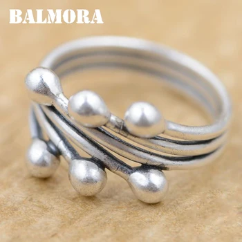 BALMORA 100% Real 990 Pure Silver Rings for Women Party Gift 990 Silver All-match Ring Retro Fashion Jewelry Anillos SY20457
BALMORA 100% Real 990 Pure Silver Rings for Women Party Gift 990 Silver All-match Ring Retro Fashion Jewelry Anillos SY20457