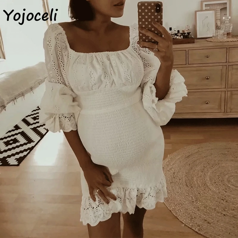 Yojoceli 2019 cotton embroidery lace dress off shoulder ruffle party dress long sleeve croceht lace mini dress
Yojoceli 2019 cotton embroidery lace dress off shoulder ruffle party dress long sleeve croceht lace mini dress