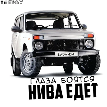 Tri Mishki WCS306 14*14cm Scared eyes, Niva rides car sticker funny colorful auto automobile decals
Tri Mishki WCS306 14*14cm Scared eyes, Niva rides car sticker funny colorful auto automobile decals