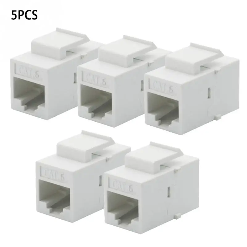 5Pcs/Set CAT6 RJ45 Keystone Jack Female Coupler Insert Snap-in Connector Socket Adapter Port For Wall Plate Outlet Panel
5Pcs/Set CAT6 RJ45 Keystone Jack Female Coupler Insert Snap-in Connector Socket Adapter Port For Wall Plate Outlet Panel