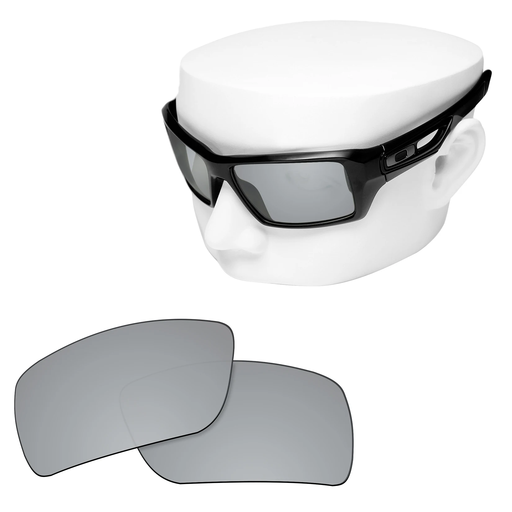 OOWLIT Polarized Replacement Lenses of Silver Mirror for-Oakley Eyepatch 2 OO9136 Sunglasses
OOWLIT Polarized Replacement Lenses of Silver Mirror for-Oakley Eyepatch 2 OO9136 Sunglasses