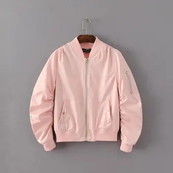 Autumn winter bomber jacket 2019 New basic pocket biker jacket Female Sweet Pink zipper Women jacket coat outwear
Autumn winter bomber jacket 2019 New basic pocket biker jacket Female Sweet Pink zipper Women jacket coat outwear