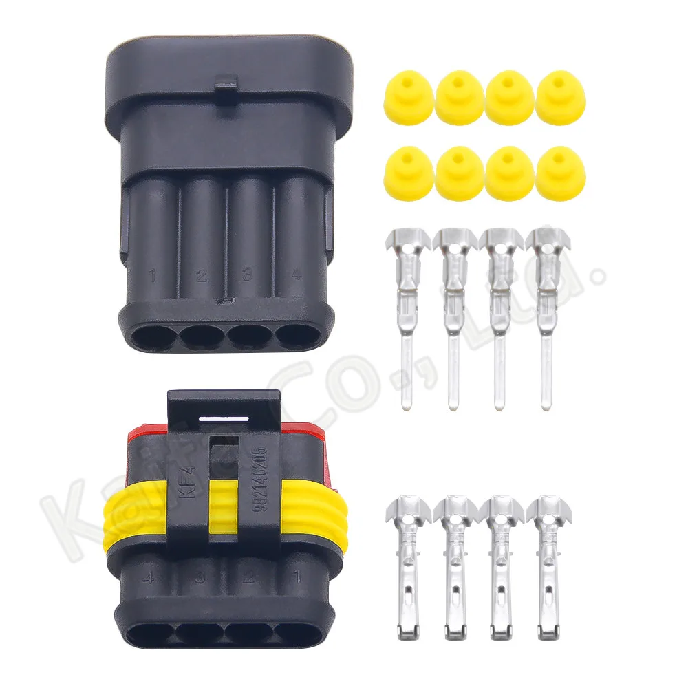 5 set kit 4 Pin way AMP 1.5 4P DJ7041-1.5-11/21 Connectors male and female Plug, Automotive waterproof Xenon lamp for car
5 set kit 4 Pin way AMP 1.5 4P DJ7041-1.5-11/21 Connectors male and female Plug, Automotive waterproof Xenon lamp for car