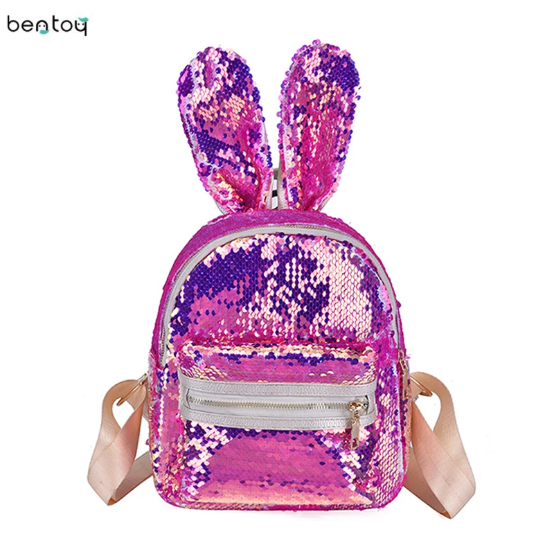Women Shining Sequins Backpack 2019 Sac a Main Females Cute Rabbit Ear School Shoulder Bag For Teenager Girls Schoolbags Bagpack
Women Shining Sequins Backpack 2019 Sac a Main Females Cute Rabbit Ear School Shoulder Bag For Teenager Girls Schoolbags Bagpack