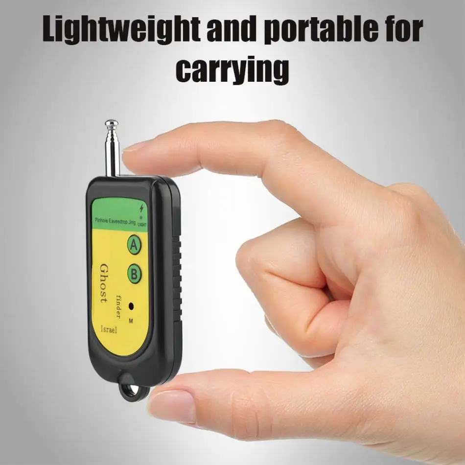 Signal Bug RF Detector Camera GSM Wireless Device Detection Dogs 100~2400Mhz 1.5V Black Mobile Phone Signal Detection Machine
Signal Bug RF Detector Camera GSM Wireless Device Detection Dogs 100~2400Mhz 1.5V Black Mobile Phone Signal Detection Machine
