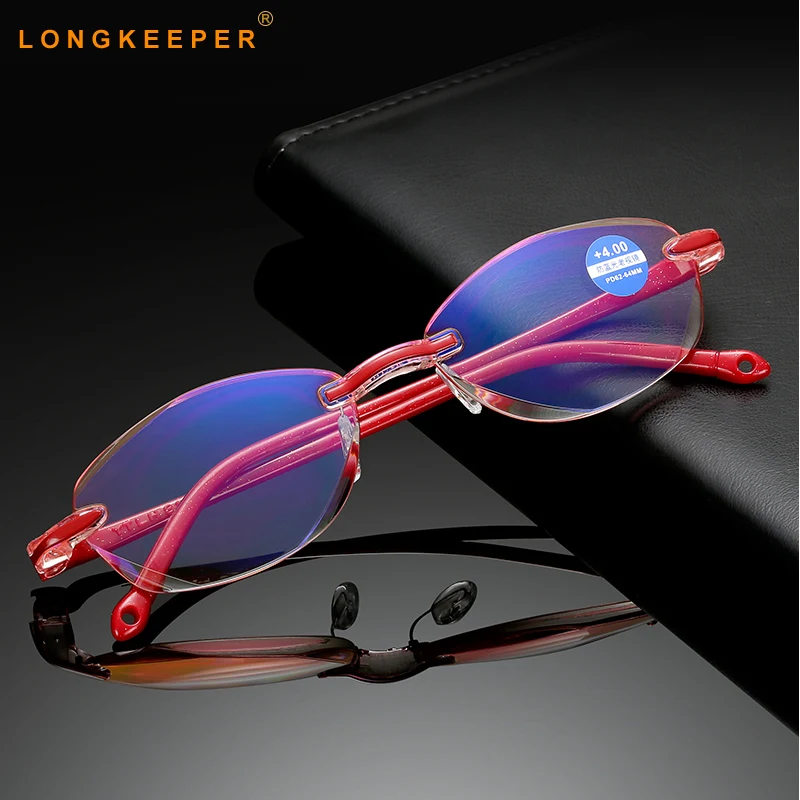 Men Women Rimless Reading Glasses Plastic Frameless Ultra-light Oval Reading Glasses Eyewear HD Retro Stripe Resin Eyeglasses
Men Women Rimless Reading Glasses Plastic Frameless Ultra-light Oval Reading Glasses Eyewear HD Retro Stripe Resin Eyeglasses