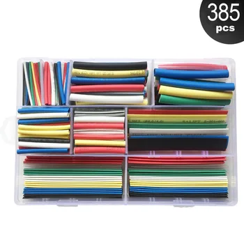 385pcs 2:1 Heat Shrink Tubing Set 9 Size 7 Colors Cable Sleeve Tube Wire Wrap Polyolefin Assortment Kits w Box
385pcs 2:1 Heat Shrink Tubing Set 9 Size 7 Colors Cable Sleeve Tube Wire Wrap Polyolefin Assortment Kits w Box