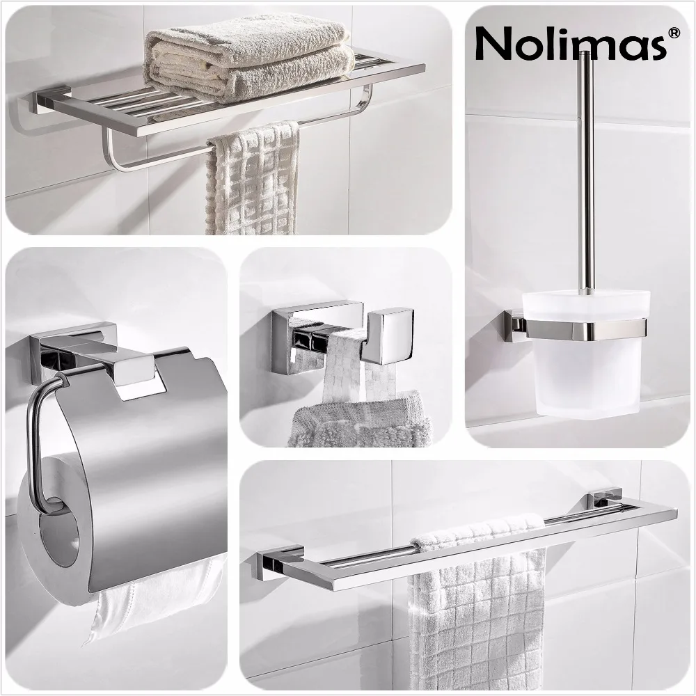 SUS304 Stainless Steel Bathroom Hardware Set Chrome Mirror Polished Toilet Paper Holder Robe Hook Towel Bar Bathroom Accessories
SUS304 Stainless Steel Bathroom Hardware Set Chrome Mirror Polished Toilet Paper Holder Robe Hook Towel Bar Bathroom Accessories
