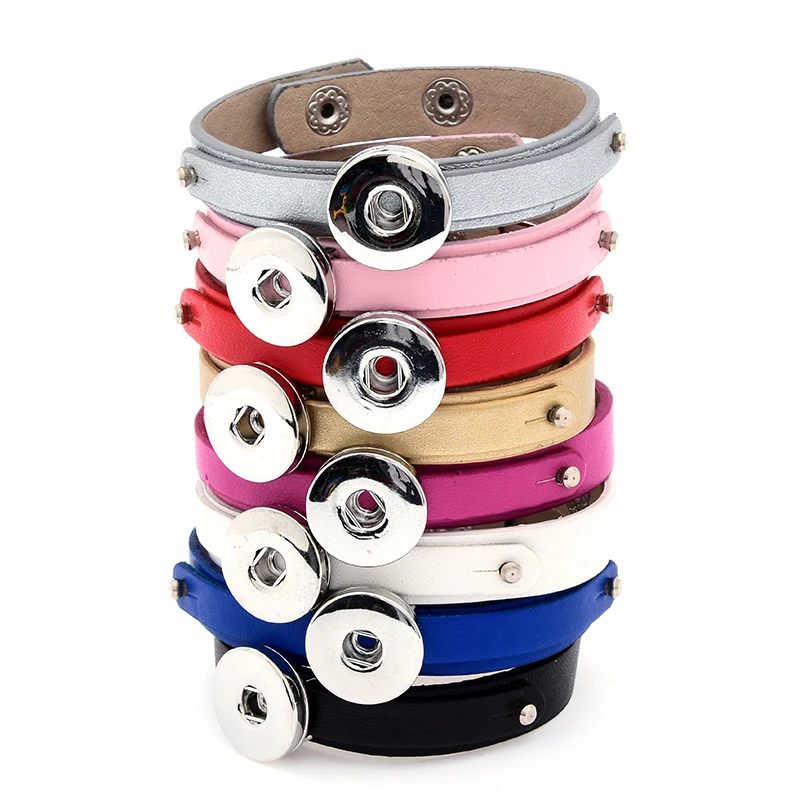 Fashion Colorful simple PU Leather snap bracelets 18cm fit 18mm snap buttons wholesale SE0077
Fashion Colorful simple PU Leather snap bracelets 18cm fit 18mm snap buttons wholesale SE0077