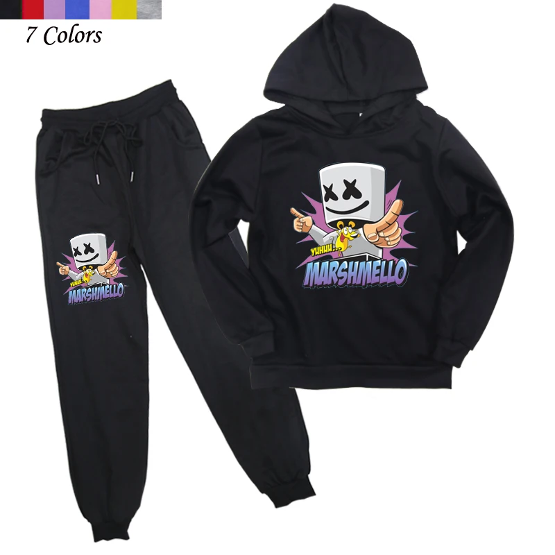 2Pcs Children DJ Marshmellower Fashion Clothing Boys Girls Hooded Sweatshirt Harem Pants Kids Outwear Jogging Suit Casual Coat
2Pcs Children DJ Marshmellower Fashion Clothing Boys Girls Hooded Sweatshirt Harem Pants Kids Outwear Jogging Suit Casual Coat