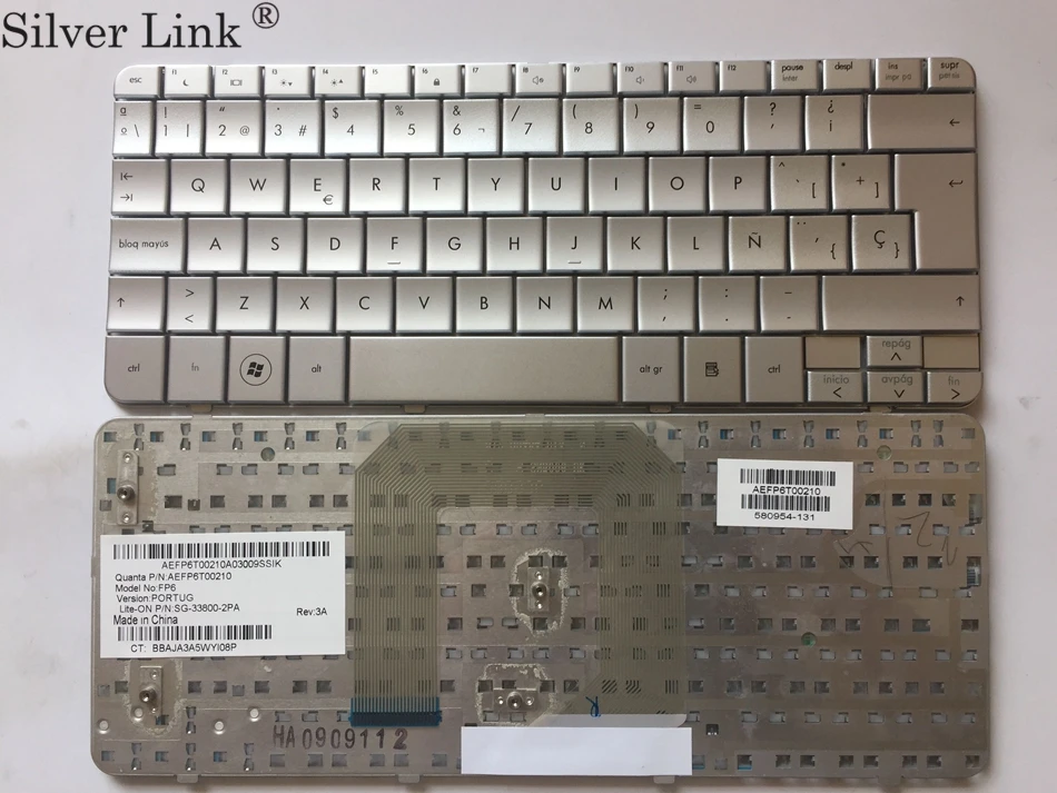SP Spanish laptop keyboard For HP MINI 311 DM1 DM1-1000 DM1-1100 DM1-2000 Keyboard Silver laptop keyboard SP layout
SP Spanish laptop keyboard For HP MINI 311 DM1 DM1-1000 DM1-1100 DM1-2000 Keyboard Silver laptop keyboard SP layout