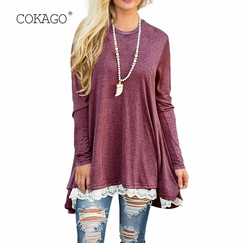 COKAGO Long Sleeve Lace Dress Women O Neck Loose Maternity Dresses Solid Color Plus Size Dresses Autumn Winter 2019 Vestidos
COKAGO Long Sleeve Lace Dress Women O Neck Loose Maternity Dresses Solid Color Plus Size Dresses Autumn Winter 2019 Vestidos