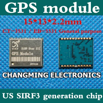 GPS module/CT-3531/EB-3531 General/15*13*2.2mm/US SIRF3 generation chip(working 100% Free Shipping)5PCS
GPS module/CT-3531/EB-3531 General/15*13*2.2mm/US SIRF3 generation chip(working 100% Free Shipping)5PCS