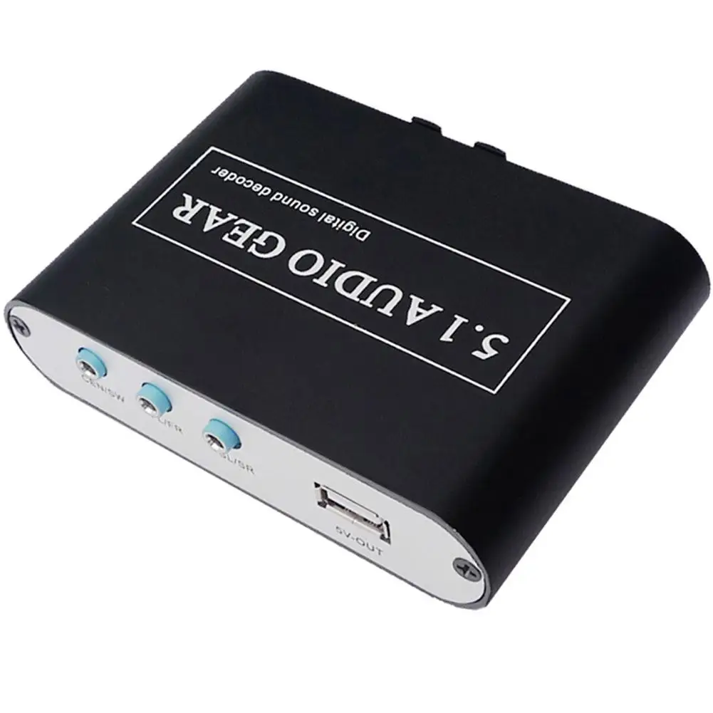 HobbyLane 5.1 Audio Gear Digital Sound Decoder Converter AC3 DTS to 5.1CH Analog Audio for DVD PC eco-friendly durable d20
HobbyLane 5.1 Audio Gear Digital Sound Decoder Converter AC3 DTS to 5.1CH Analog Audio for DVD PC eco-friendly durable d20