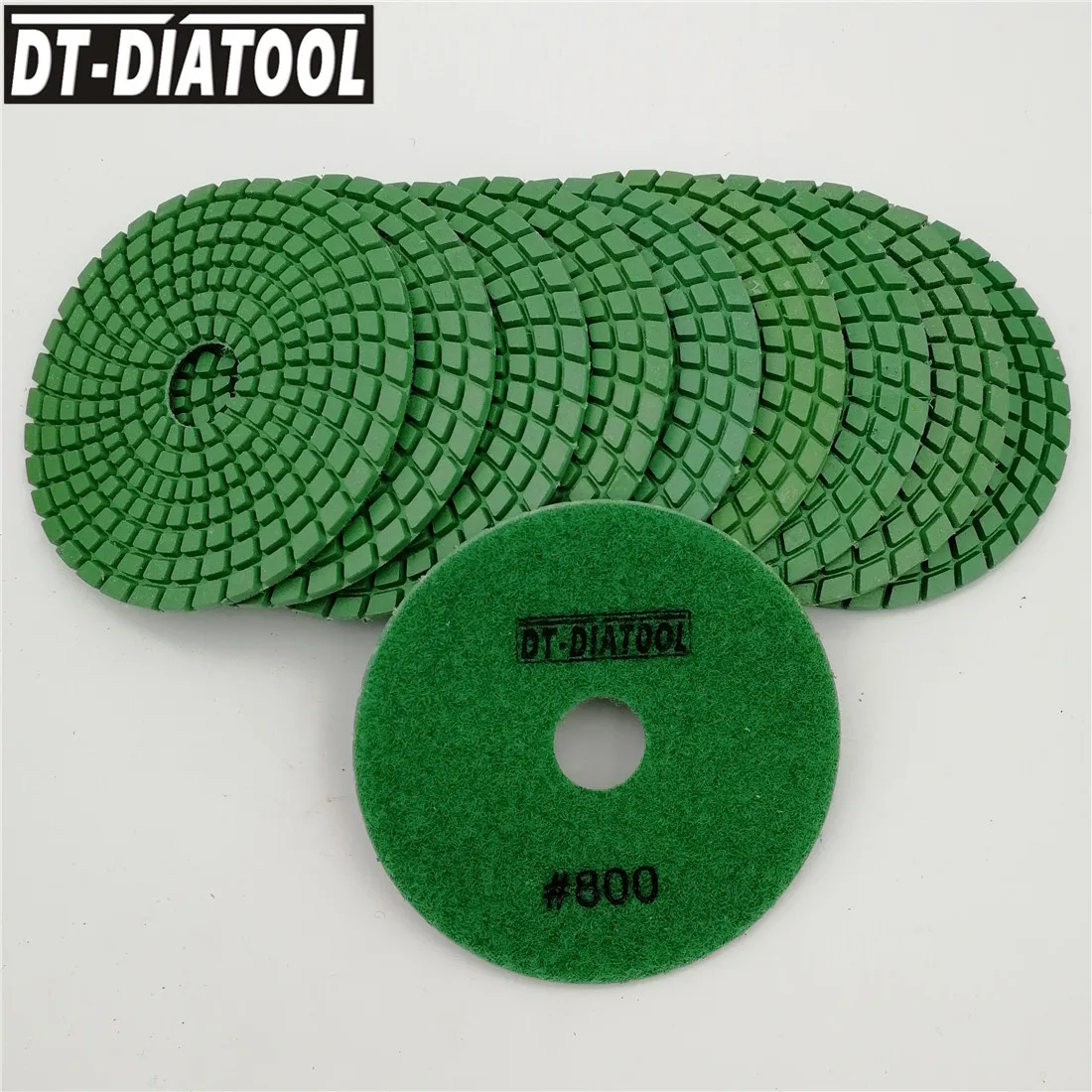 DT-DIATOOL 10pcs #800 Diamond polishing Disc Grinding Pads for Granite or Marble Dia 100mm flexible Wet 4 inches Grinding pad
DT-DIATOOL 10pcs #800 Diamond polishing Disc Grinding Pads for Granite or Marble Dia 100mm flexible Wet 4 inches Grinding pad