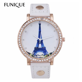 FUNIQUE Cartoon Tower Sweet Women Rhinestone Watch Quartz Analog Women Leather Wrist Watch For Dropshipping 
FUNIQUE Cartoon Tower Sweet Women Rhinestone Watch Quartz Analog Women Leather Wrist Watch For Dropshipping