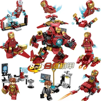 New 8 in 1 SY624 Iron Man Building Blocks Hulkbuster Figure DIY Model Assembling Brick Toys For Kids
New 8 in 1 SY624 Iron Man Building Blocks Hulkbuster Figure DIY Model Assembling Brick Toys For Kids