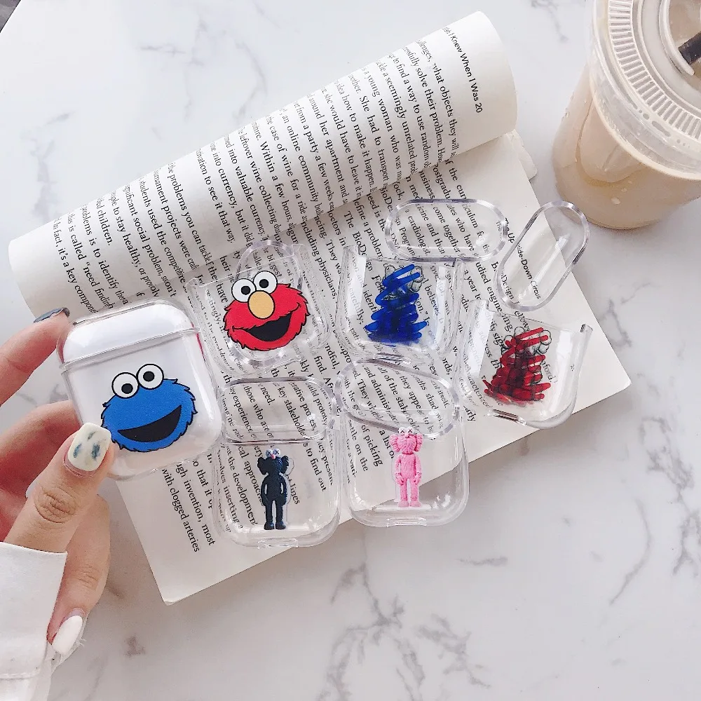 Colorful Cartoon Transparent Wireless Earphone Charging Box Cover Bag for Apple AirPods 1 2 Hard PC Protective Case for AirPods
Colorful Cartoon Transparent Wireless Earphone Charging Box Cover Bag for Apple AirPods 1 2 Hard PC Protective Case for AirPods