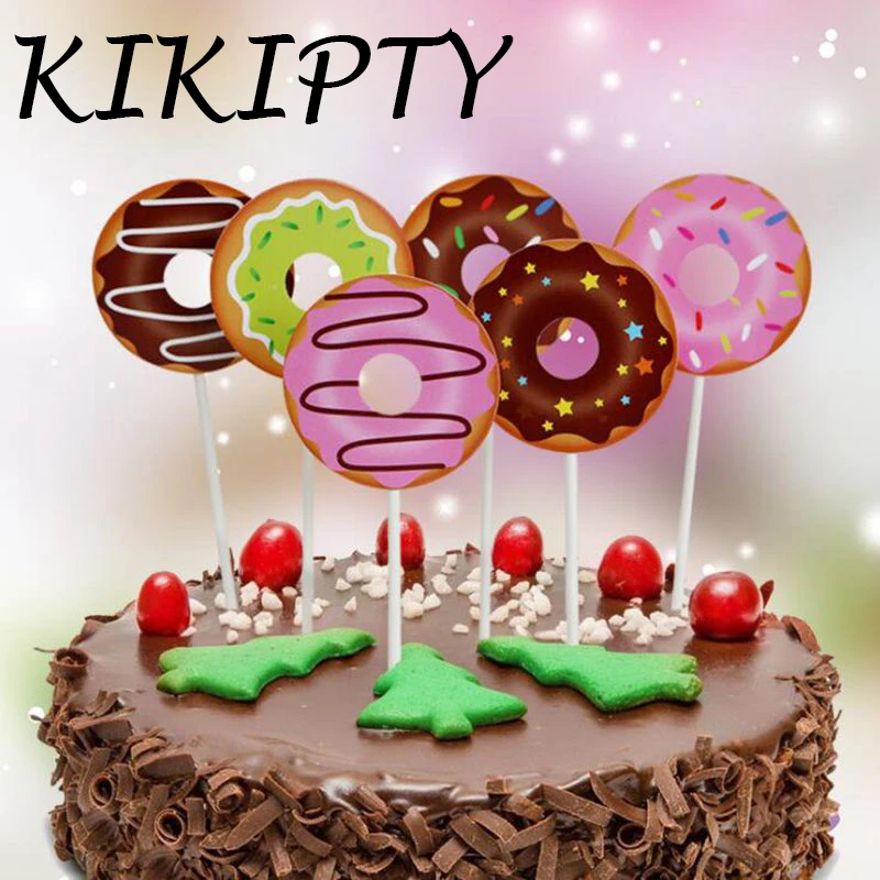 6Pcs Colorful Cake Toppers Donut Cupcake Toppers Baby Shower 1st Birthday Party Cake Decoration wedding Party Supplies
6Pcs Colorful Cake Toppers Donut Cupcake Toppers Baby Shower 1st Birthday Party Cake Decoration wedding Party Supplies