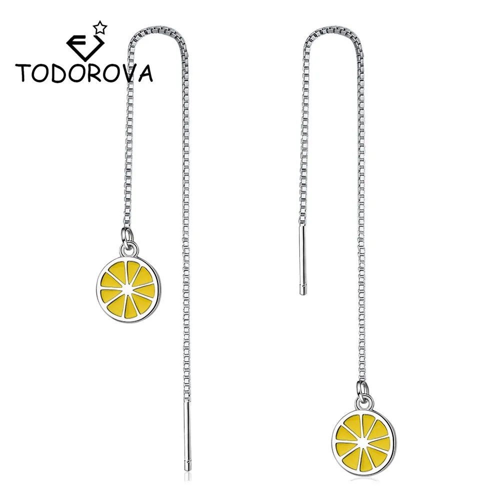 Todorova Cute Yellow Lemon Long Chain Tassel Earrings for Women Sweet Round Fruit Jewelry Gift Party Beach Brincos
Todorova Cute Yellow Lemon Long Chain Tassel Earrings for Women Sweet Round Fruit Jewelry Gift Party Beach Brincos