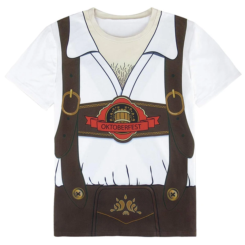 Men's Bavarian Oktoberfest Costume Gemany Costume 3D T-Shirts Funny Beer Festival for Adult Carnival Themed Party Tee Top
Men's Bavarian Oktoberfest Costume Gemany Costume 3D T-Shirts Funny Beer Festival for Adult Carnival Themed Party Tee Top