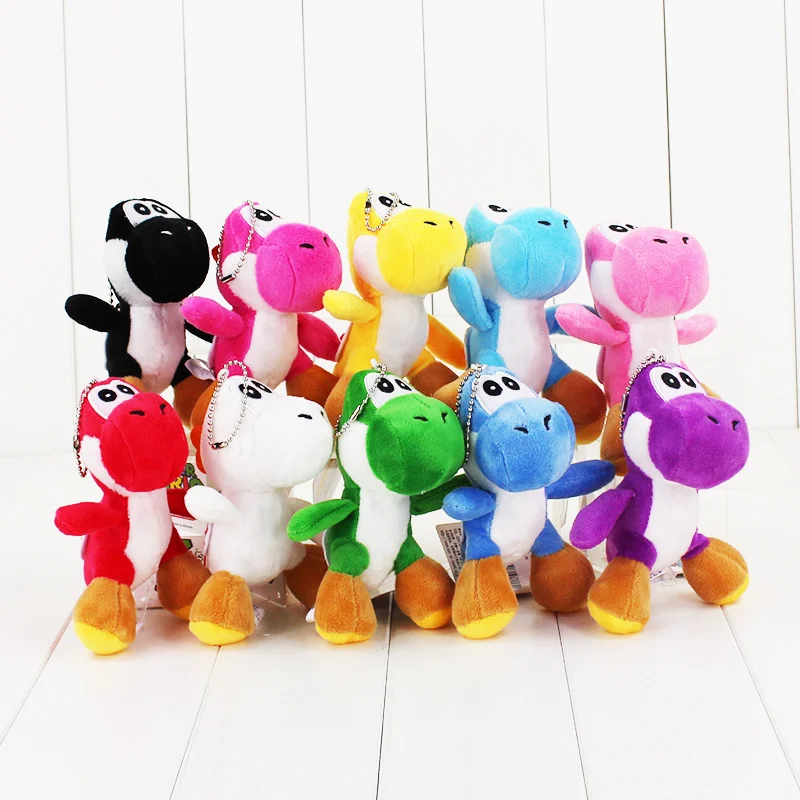 10 Styles Super Mario Yoshi Plush Toy Stuffed Soft Pendant Dolls With Keychain Keyring Gift for Kids
10 Styles Super Mario Yoshi Plush Toy Stuffed Soft Pendant Dolls With Keychain Keyring Gift for Kids