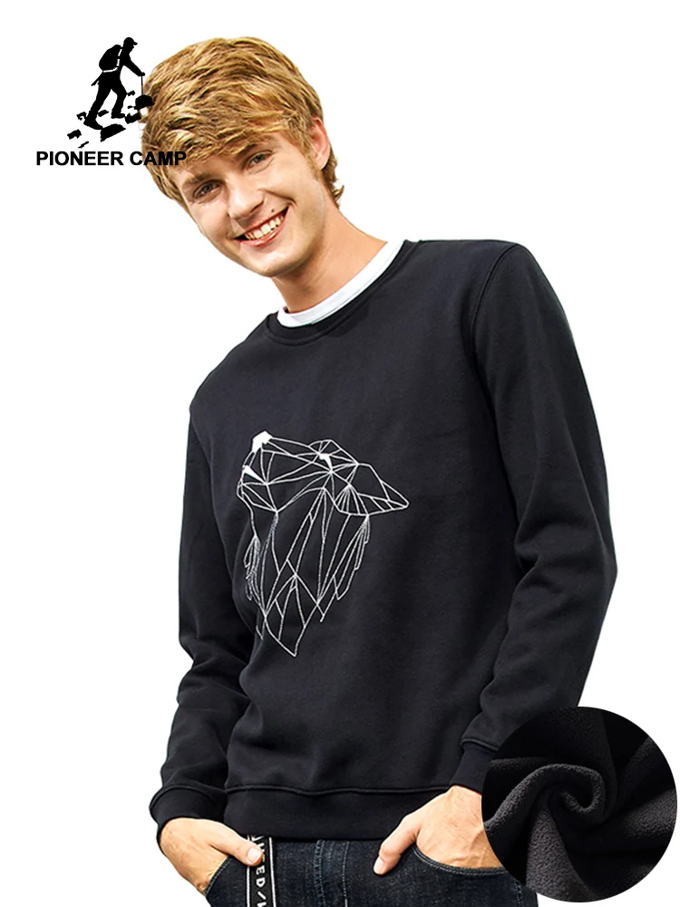 Pioneer Camp geometric embroidery warm fleece hoodies men brand clothing 100% cotton winter thicken sweatshirt male AWY701324
Pioneer Camp geometric embroidery warm fleece hoodies men brand clothing 100% cotton winter thicken sweatshirt male AWY701324