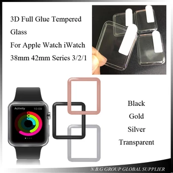 40pcs/lot 3D Full Glue Tempered Glass For Apple Watch 38mm 42mm Series 3/2/1 3D Full Glue Coverage Screen Protector Film
40pcs/lot 3D Full Glue Tempered Glass For Apple Watch 38mm 42mm Series 3/2/1 3D Full Glue Coverage Screen Protector Film