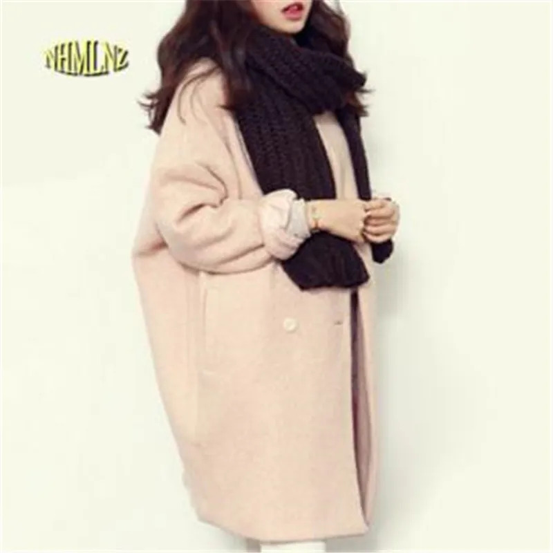 Winter Fashion Women New Coat Long sleeve Medium Long High quality Wool Coat Loose Super Warm Woolen Coat Women G1814
Winter Fashion Women New Coat Long sleeve Medium Long High quality Wool Coat Loose Super Warm Woolen Coat Women G1814