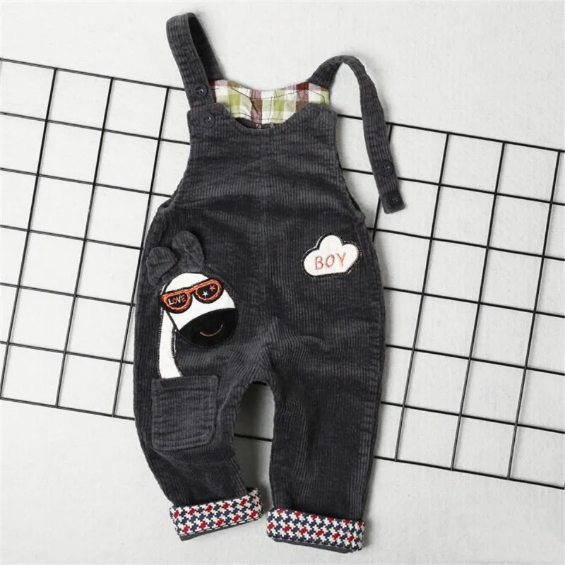 2019 Spring New Kids Clothes High Quality Corduroy Baby Boy Overalls Cute Animal Pattern jumpsuit for boy Baby Toddlers overol
2019 Spring New Kids Clothes High Quality Corduroy Baby Boy Overalls Cute Animal Pattern jumpsuit for boy Baby Toddlers overol