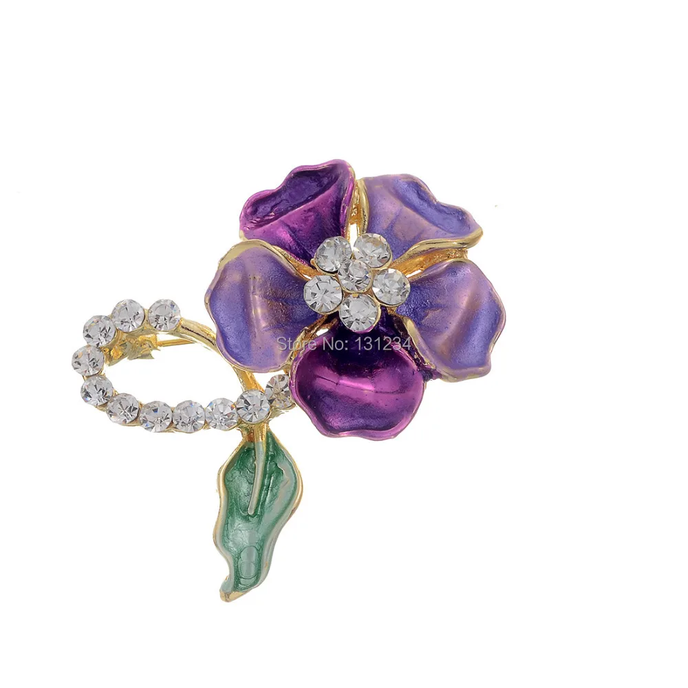 Min. order 9usd (can mix) Beautiful alloy European Style Crystal Brooches Classic Vintage Flower Women Purple Brooch
Min. order 9usd (can mix) Beautiful alloy European Style Crystal Brooches Classic Vintage Flower Women Purple Brooch