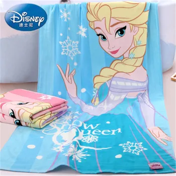 

Disney Princess Elegant super large Bath Towel Frozen Elsa Princess Soft and comfortable 100%Cotton cover Baby child gauze quilt