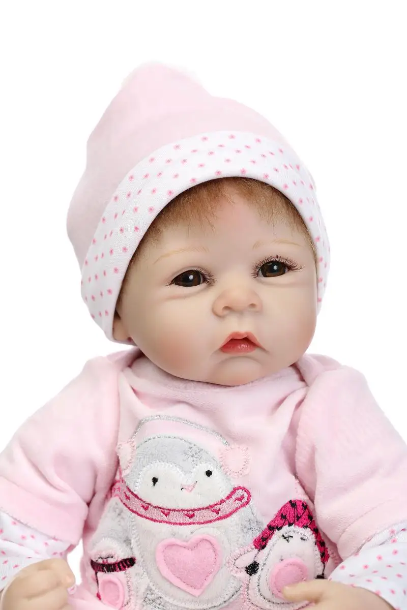 22" silicone reborn baby dolls toys real reborn babies bonecas high quality children play house toys
22" silicone reborn baby dolls toys real reborn babies bonecas high quality children play house toys