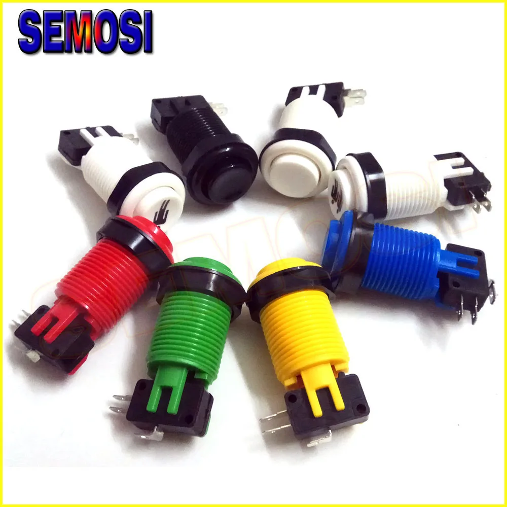 American Style Push Arcade Buttons with Microswitches 28mm Mounting Hole Long Arcade Button for Games Parts
American Style Push Arcade Buttons with Microswitches 28mm Mounting Hole Long Arcade Button for Games Parts