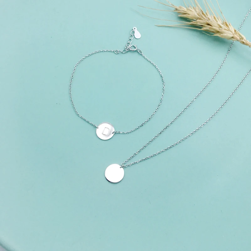 PINJEAS 925 sterling silver Custom Name bracelet,handmade DIY letter Stamped initial Pendant stackable Bracelet Necklace Set,
PINJEAS 925 sterling silver Custom Name bracelet,handmade DIY letter Stamped initial Pendant stackable Bracelet Necklace Set,