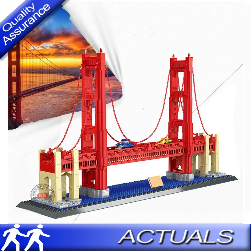 WANGE 8023 Compatible with Lego Architecture The Golden Gate Bridge Building Blocks Creator Expert DIY Model Bricks Display Gift
WANGE 8023 Compatible with Lego Architecture The Golden Gate Bridge Building Blocks Creator Expert DIY Model Bricks Display Gift