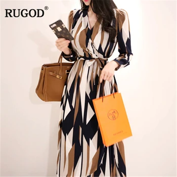RUGOD Elegant Women Dress Long Sleeve Midi Dress with Bow A-Line 2019 Autumn Dress For Female Clothes vestido de festa
RUGOD Elegant Women Dress Long Sleeve Midi Dress with Bow A-Line 2019 Autumn Dress For Female Clothes vestido de festa