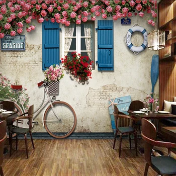 Custom 3D Mediterranean Window Rose Wall Cloth Wall Paper For Living Room Background Wall Covering Home Decor Waterproof Fresco
Custom 3D Mediterranean Window Rose Wall Cloth Wall Paper For Living Room Background Wall Covering Home Decor Waterproof Fresco