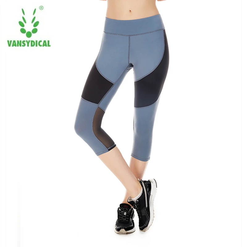 Women's legging capri yoga running fitness trouser run cycling gym sports pants leggings | Спорт и развлечения