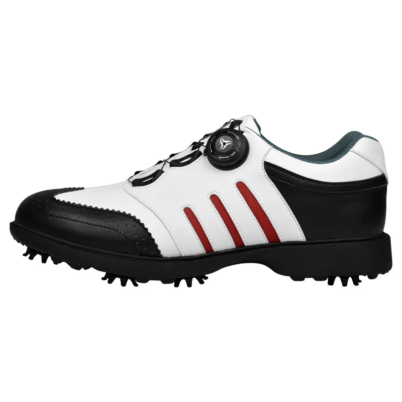 2020 Mens Genuine Leather Golf Shoes Waterproof Non-slip Golf Sneakers Activities Nail Automatic Revolving Spikes Trainers D0608
2020 Mens Genuine Leather Golf Shoes Waterproof Non-slip Golf Sneakers Activities Nail Automatic Revolving Spikes Trainers D0608